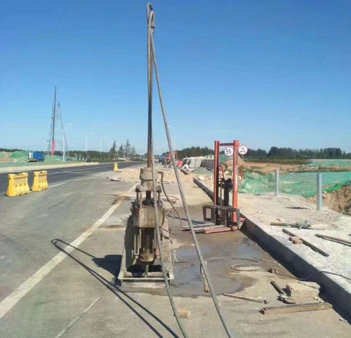 大丰公路高聚物注浆加固